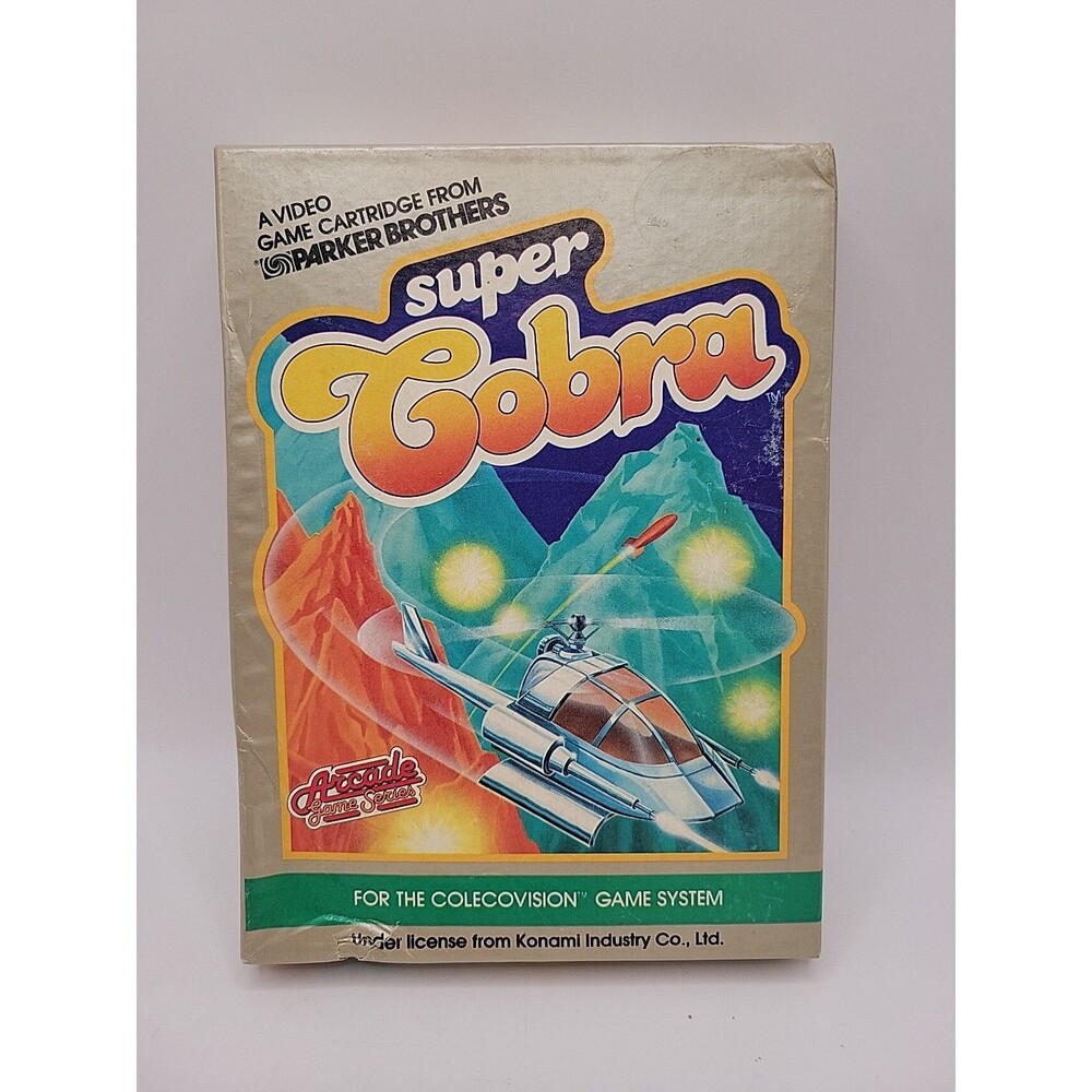 ColecoVision: SUPER COBRA with Original Video Game Cartridge & Box